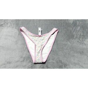 Victoria's Secret XS Daisy Gingham Golden Hour Cheeky Bikini Bottom NWT